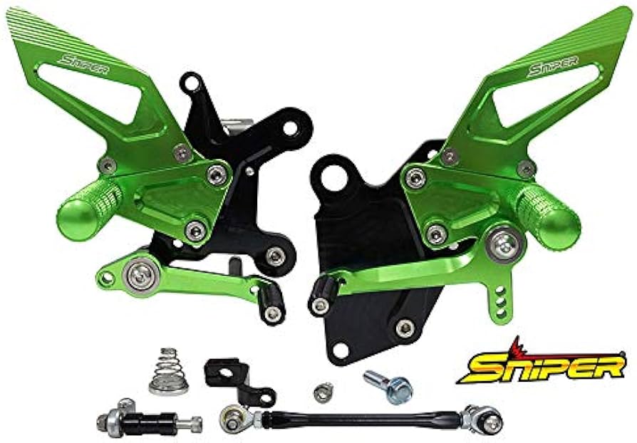 Amazon | NINJA250 NINJA400 Z250 Z400 ABS対応 バックステップ 緑
